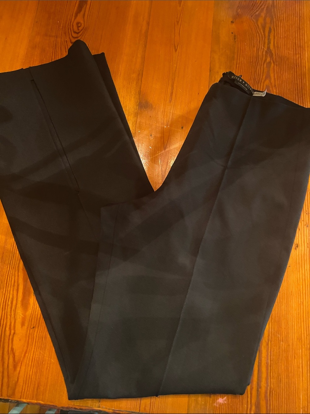 Alice + Olivia Black Boot Cut Pants